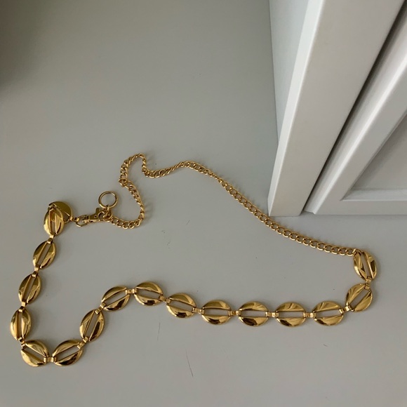 Vintage 90’S Gold Chain Link Loop Belt Women’s Size 11”-21” Inches - Picture 9 of 11